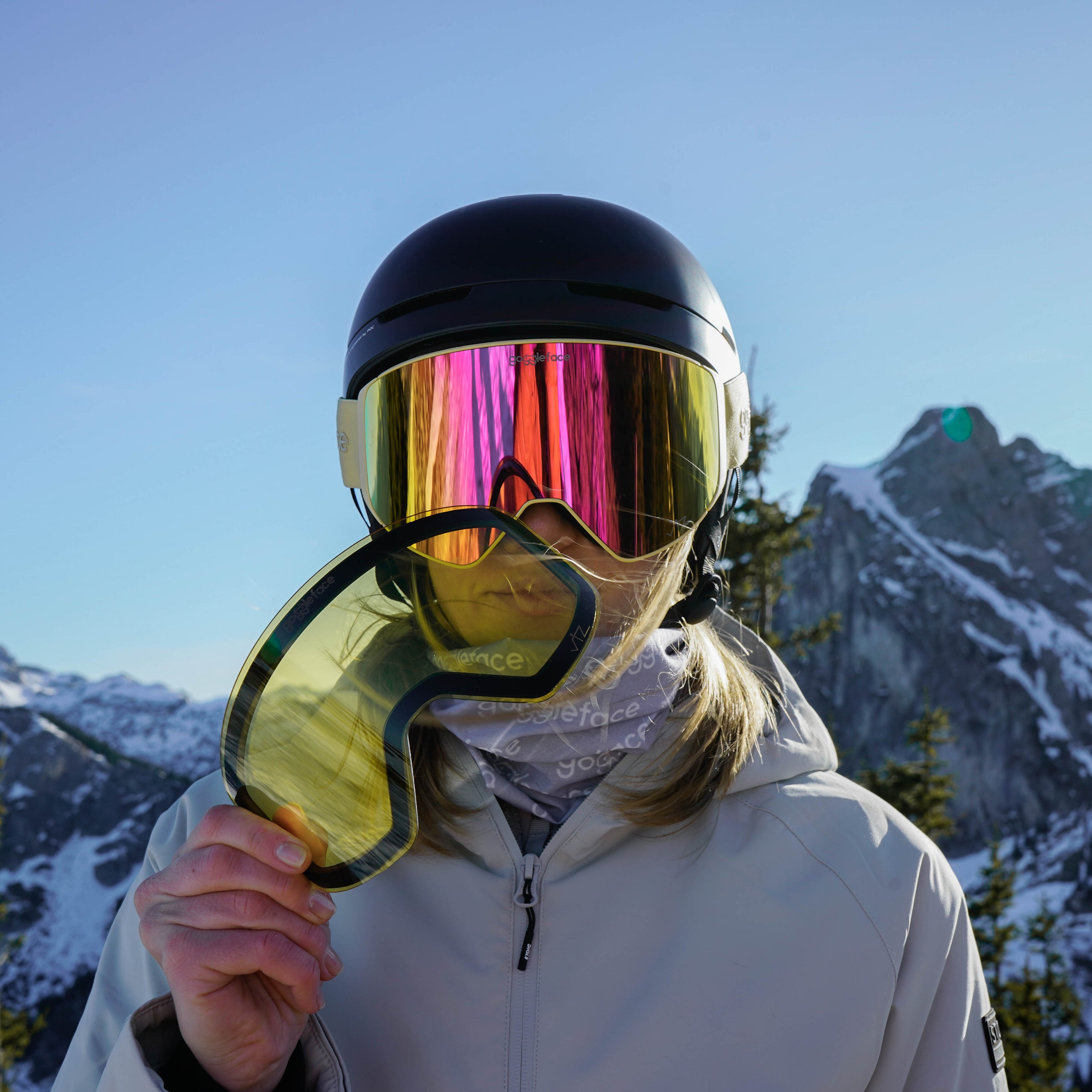 Straight-Line Pro – Skibrille mit Linsenwechselsystem &amp; Breitem Sichtfeld