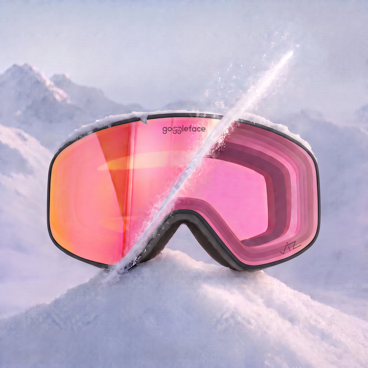 Straight Line Performance Zwart | Skibril — Skibril met Lenswisselsysteem en optimale pasvorm